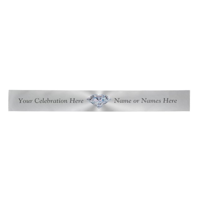 Stunning Diamond Personalized Ribbon Your Occasion (Front)