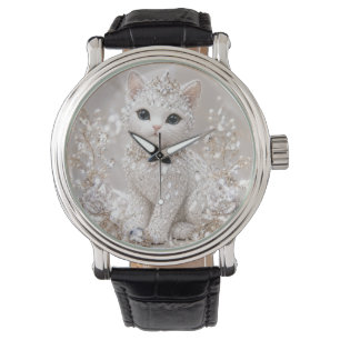 Stunning Diamond Princess Cat High-End Luxury An Watch