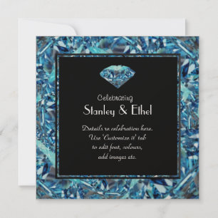 Stunning diamond wedding anniversary invitation 60