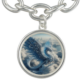 Stunning Dragon Surrounded by Clouds Bracelet