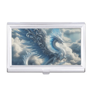 Stunning Dragon Surrounded by Clouds Business Card Case