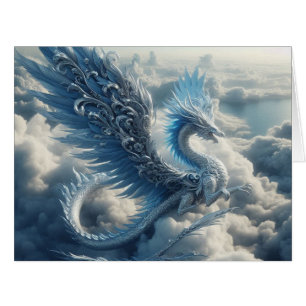 Stunning Dragon Surrounded by Clouds Cards