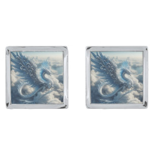 Stunning Dragon Surrounded by Clouds  Cufflinks