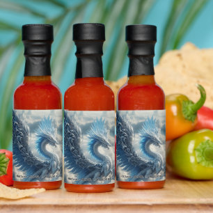 Stunning Dragon Surrounded by Clouds  Hot Sauces