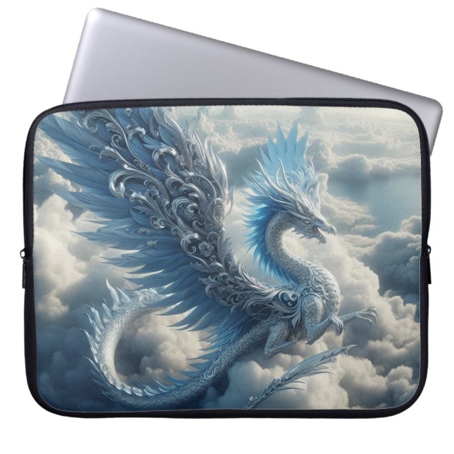 Stunning Dragon Surrounded by Clouds  Laptop Sleeve (Front)