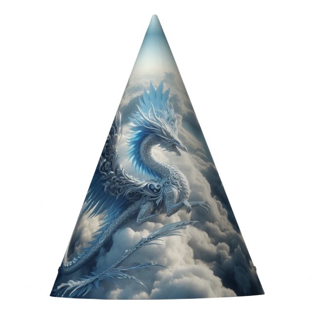 Stunning Dragon Surrounded by Clouds  Party Hat (Front)