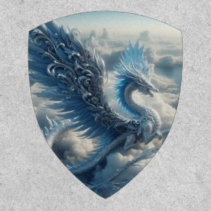 Stunning Dragon Surrounded by Clouds Patch