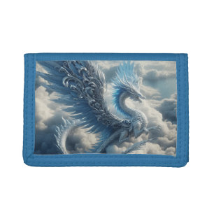 Stunning Dragon Surrounded by Clouds Tri-fold Wallet