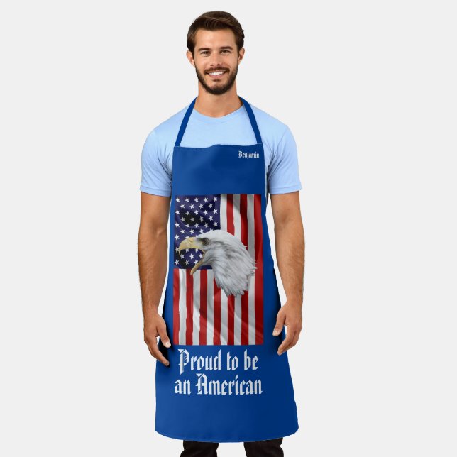 Stunning Eagle, The American Flag Patriotic Apron (Worn)
