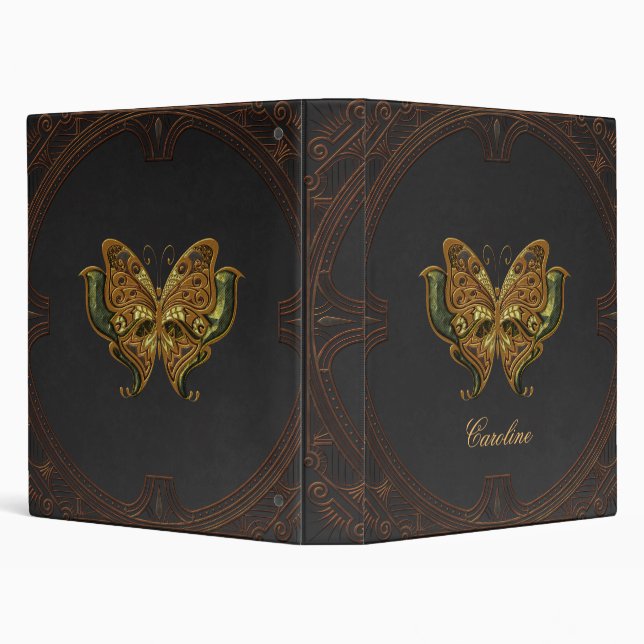 Stunning elegant butterfly. 3 ring binder (Background)