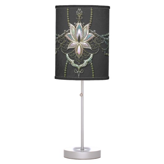 Stunning elegant lotus flower.  table lamp (Front)
