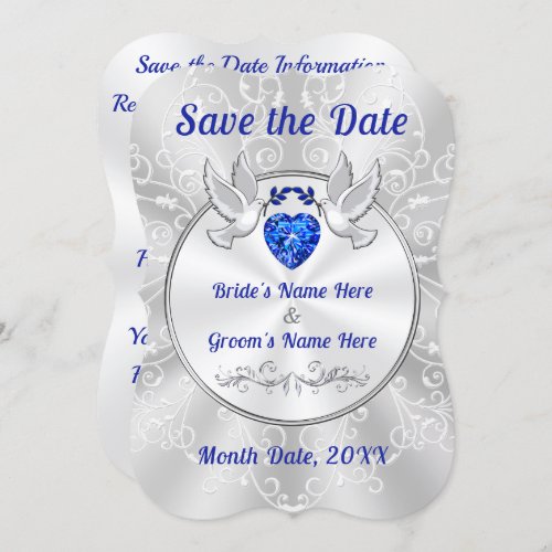 Stunning Elegant Love Birds Save the Date Invitation