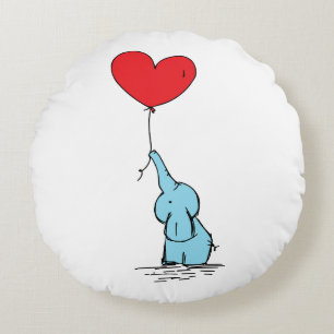 stunning elephant round pillow animal cartoon