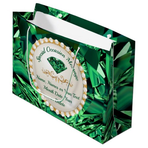 Stunning Emerald Green Gift Bags for ANY Occasion