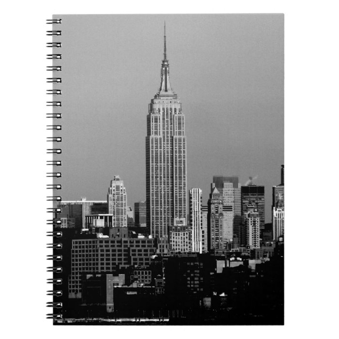 Stunning Empire State Building New York City Spiral Note Books