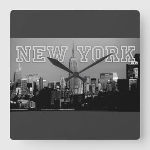 Stunning! Empire State Building New York City Square Wall Clock