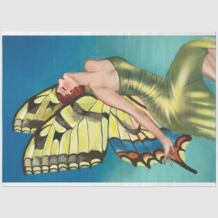 STUNNING Fairy WT Benda Fairies Fae Decoupage Tissue Paper