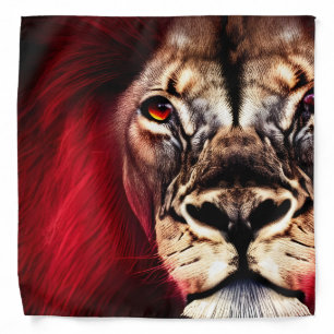Stunning Fierce Wilderness Male Lion Bandana