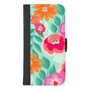 Stunning Floral Decoration iPhone 8/7 Plus Wallet Case