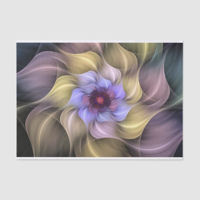 Stunning Fractal Flower Tissue Paper (Front)