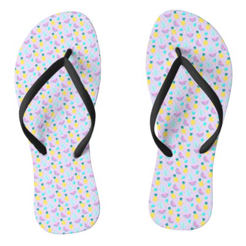 Stunning Fruit Pattern Flip Flops