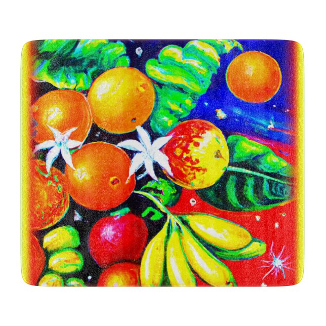 Stunning Fruits Starry Sky. Buy Now Cutting Board (Front)