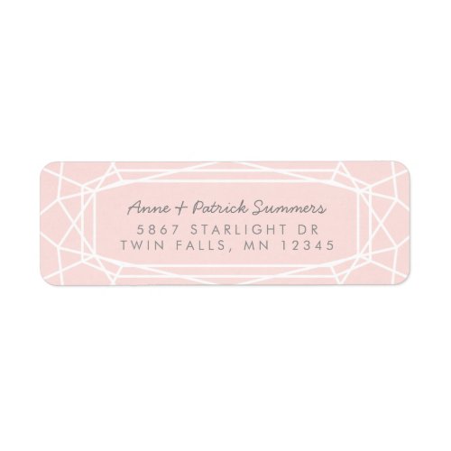 Stunning Gem Chic Modern Return Address Labels