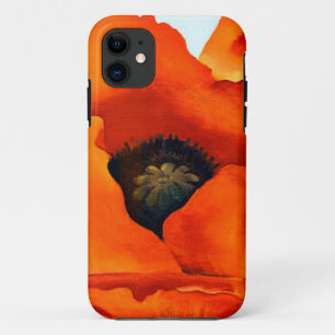 Stunning Georgia O'Keefe Red Poppy Flower iPhone 11 Case