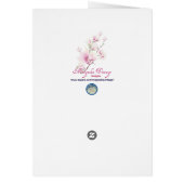 Stunning Georgia O'Keefe White Rose and Larkspur (Back)