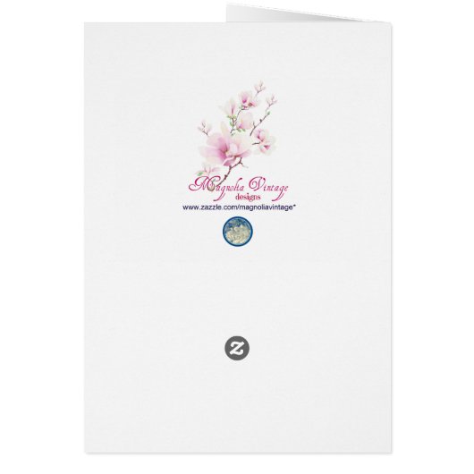 Stunning Georgia O'Keefe White Rose and Larkspur (Back)