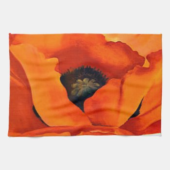 Stunning Georgia O'keeffe Red Poppy Towel by MagnoliaVintage at Zazzle