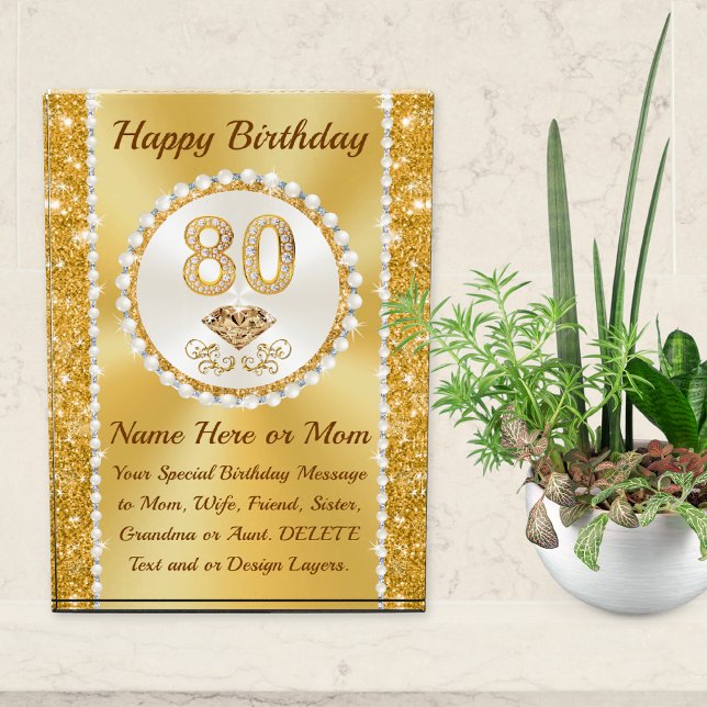 Stunning, Gifts for 80th Birthday Woman (Meaningful 80th birthday gifts. 80th birthday gift for mom, sister. Personalized 80th Birthday Gifts)