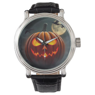 Stunning Glowing Pumpkin Watch for Halloween