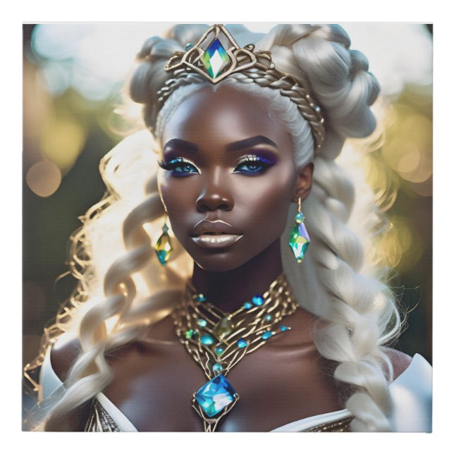 Stunning Goddess Faux Canvas Print (Front)