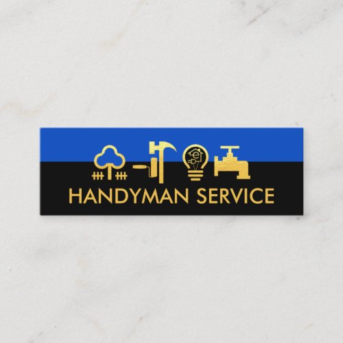 Stunning Gold Handyman Tool Layers Mini Business Card