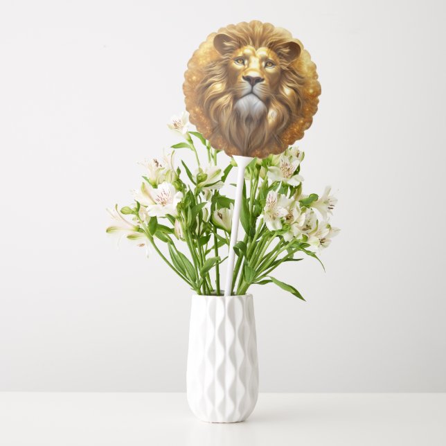 Stunning Gold Lion Head Balloon (Vase)
