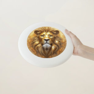 Stunning Gold Lion Head Wham-O Frisbee