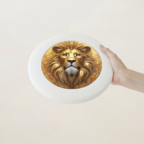 Stunning Gold Lion Head Wham_O Frisbee