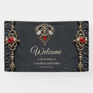 Stunning gothic heart  banner