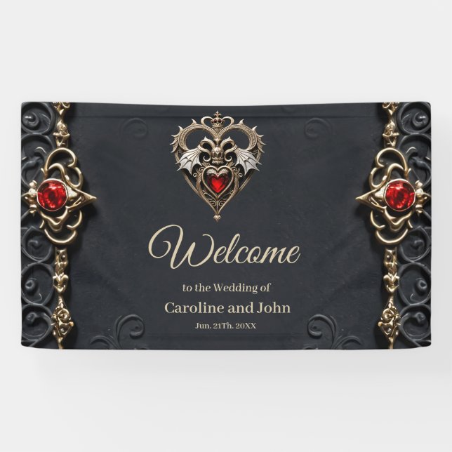 Stunning gothic heart  banner (Horizontal)