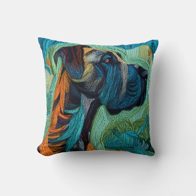 Stunning Great dane  Throw Pillow (Front)