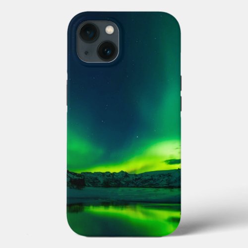 Stunning Green Aurora iPhone 13 Case