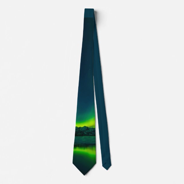 Stunning Green Aurora Neck Tie (Front)