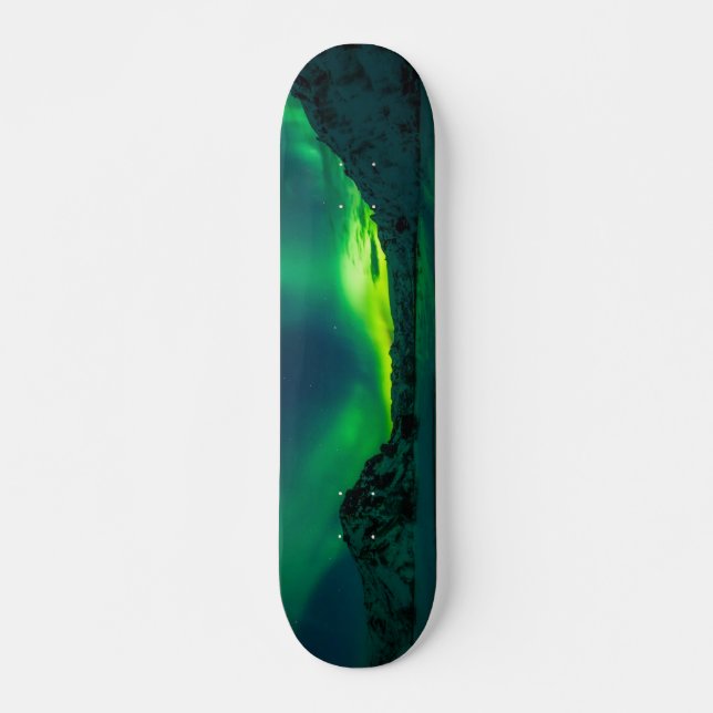 Stunning Green Aurora Skateboard (Front)