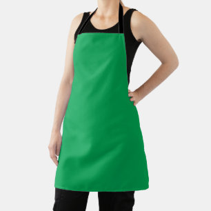 Stunning Green Background with White Border Design Apron