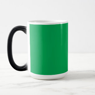 Stunning Green Background with White Border Design Color Morph Mug