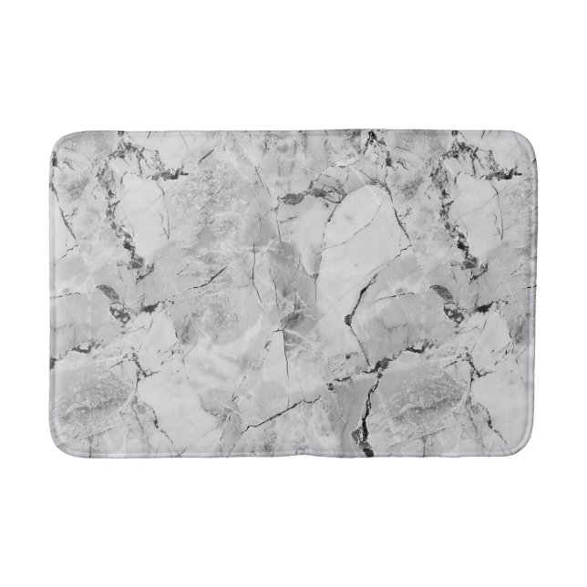 Stunning Grey Stone Mosaic Cascade Medium Bath Mat (Front)