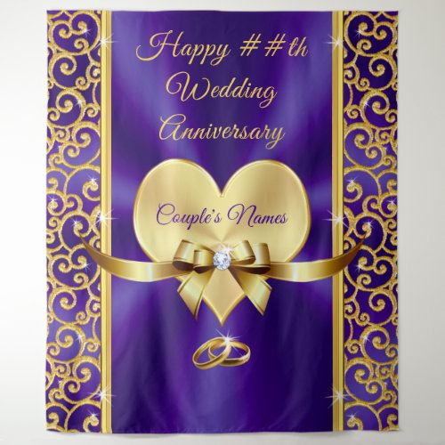 Stunning Happy Anniversary Backdrop for ANY YEAR