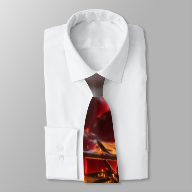 Stunning Holiday Design Neck Tie (Tied)