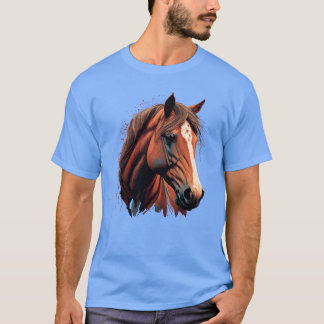 Stunning Horse Head Digital Illustration family T-Shirt